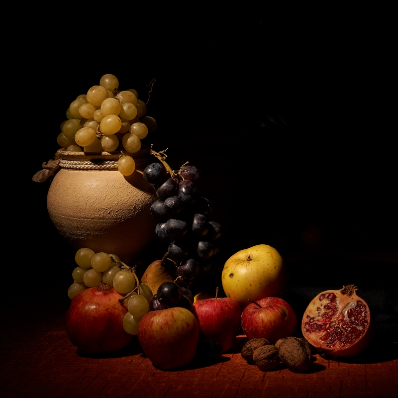 Frutti autunnali (esercizi di still life)