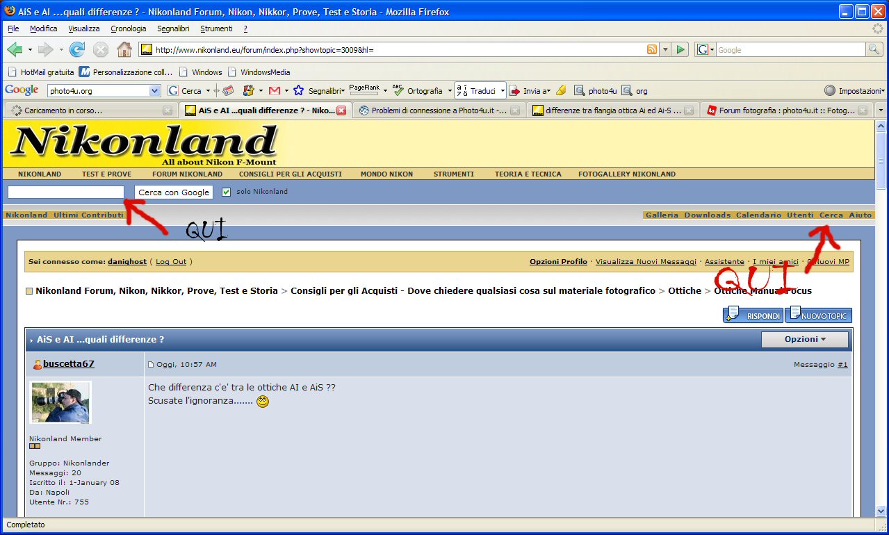 Ais E Ai Quali Differenze Obiettivi Nikonland Forum